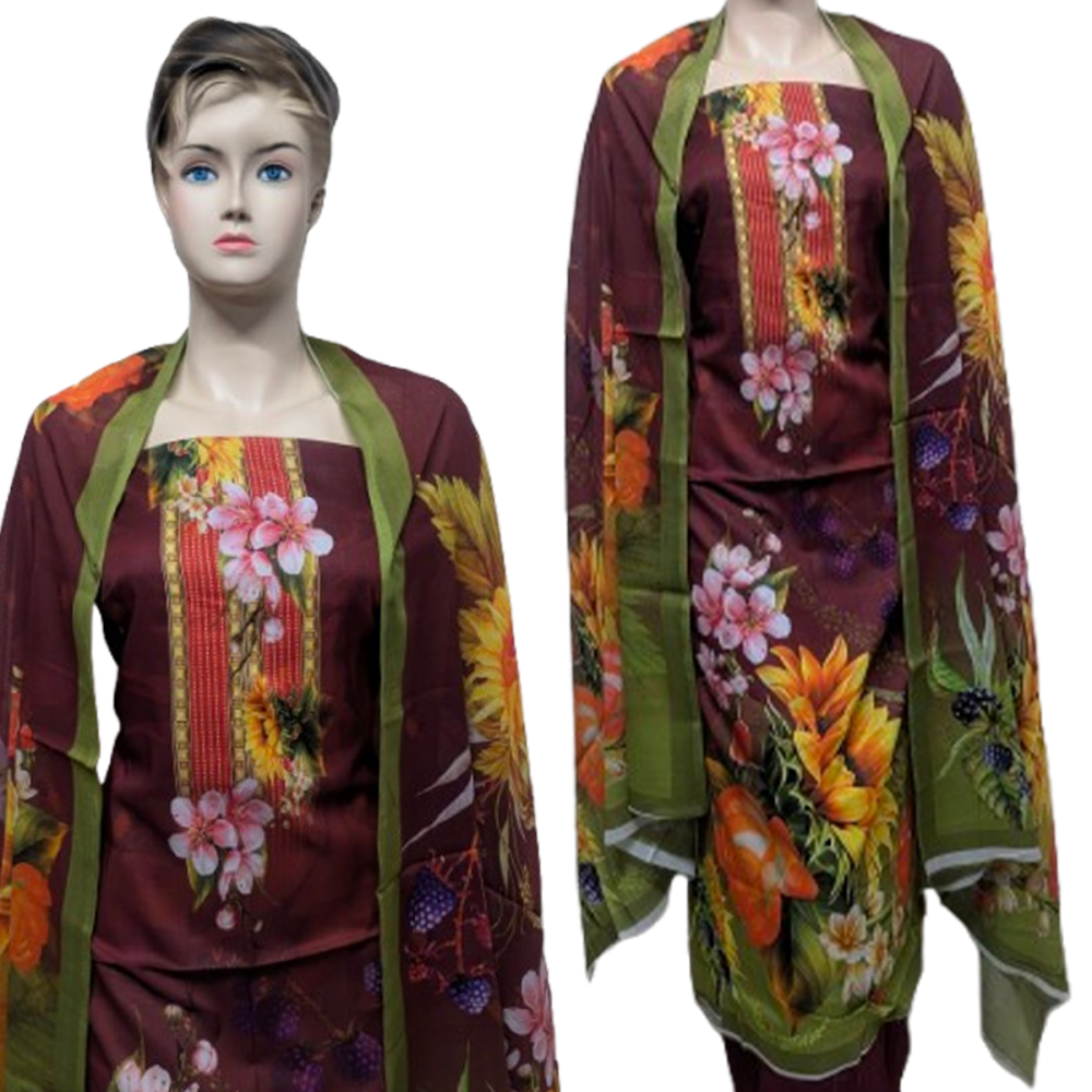 Digital Print Cotton 3pc Collection